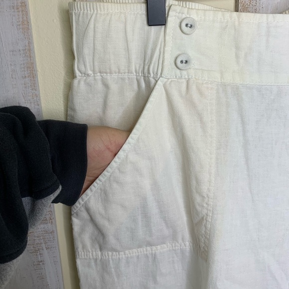 Lily Pulitzer Ivory Linen Cotton Blend Wide Leg - Picture 2 of 10